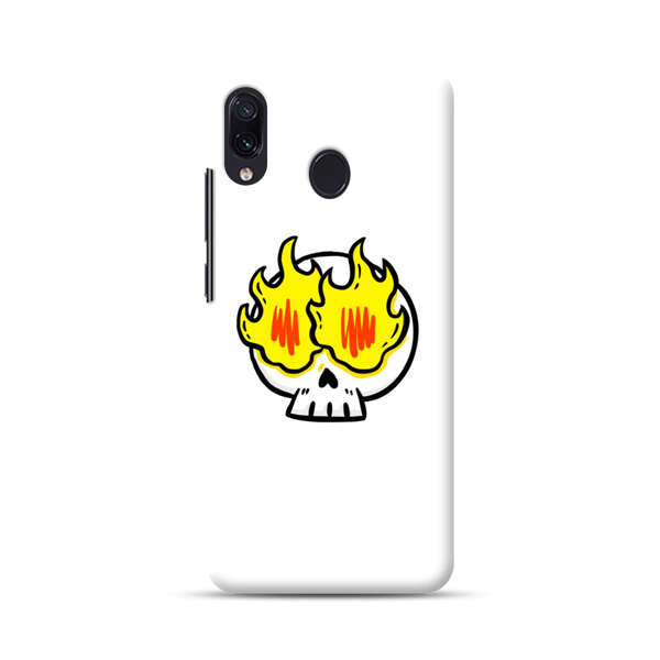Cartoon Skull with Flames Samsung Galaxy A30 Hard Case