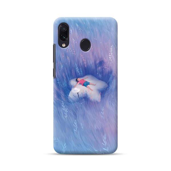 Child Relaxing in Dreamy Field Samsung Galaxy A30 Hard Case