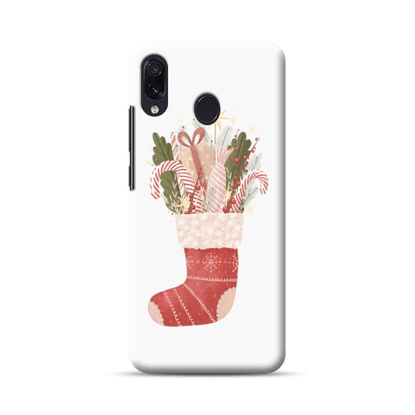 Christmas Stocking with Gifts and Candy Canes Samsung Galaxy A30 Hard Case