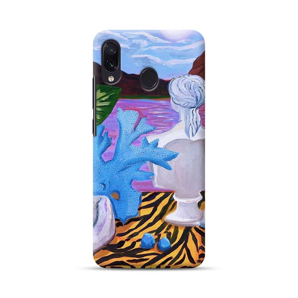 Classical Statues and Tropical Plants by the Ocean Samsung Galaxy A30 Hard Case