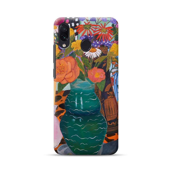 Colorful Still Life with Flower Vases and Shell Samsung Galaxy A30 Hard Case
