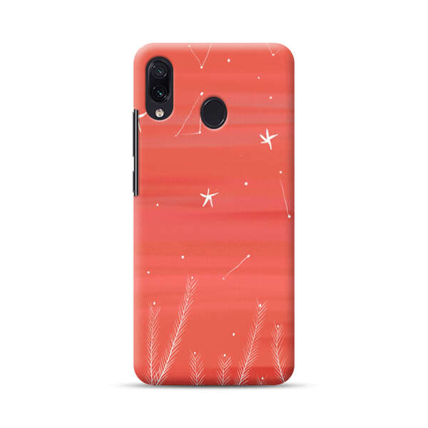 Coral Night Sky with Stars and Plants Samsung Galaxy A30 Hard Case