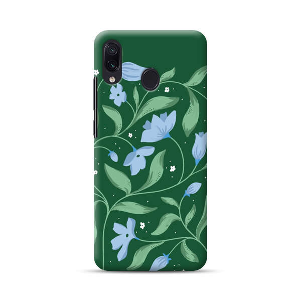 Delicate Blue Floral Illustration Samsung Galaxy A30 Hard Case