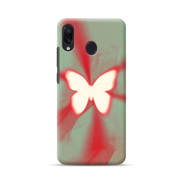 Glowing White Butterfly Abstract Radiant Design Samsung Galaxy A30 Hard Case
