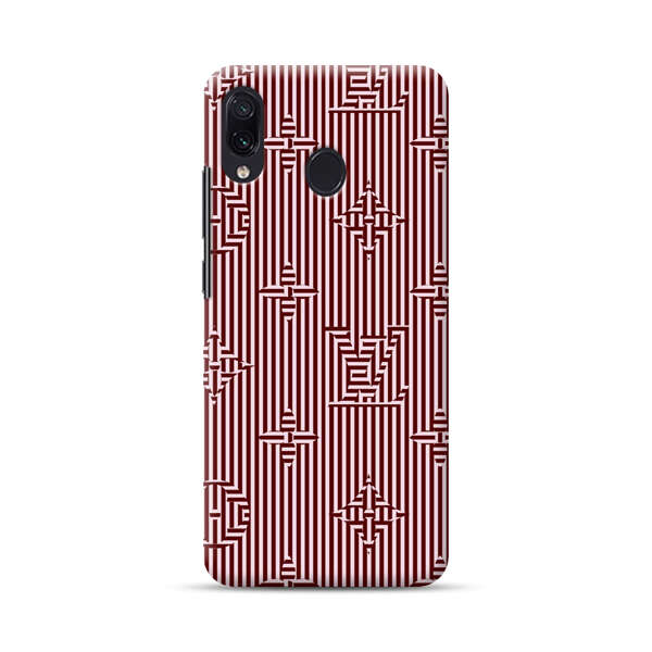 Intricate Geometric Striped Pattern Samsung Galaxy A30 Hard Case