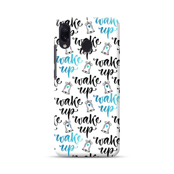 Motivational wake up call lettering pattern Samsung Galaxy A30 Hard Case