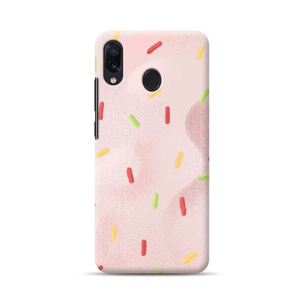 Pastel Pink Sprinkles Pattern Samsung Galaxy A30 Hard Case