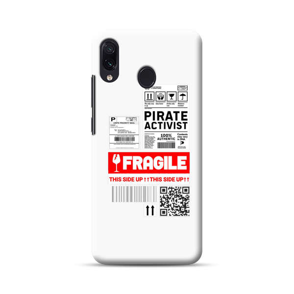 Pirate Activist Fragile Shipping Label Samsung Galaxy A30 Hard Case