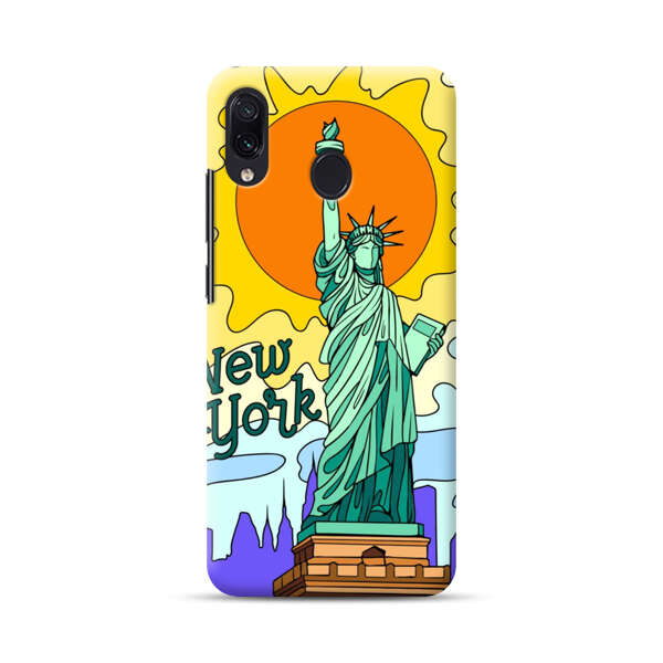 Statue of Liberty New York Artistic Sun Samsung Galaxy A30 Hard Case
