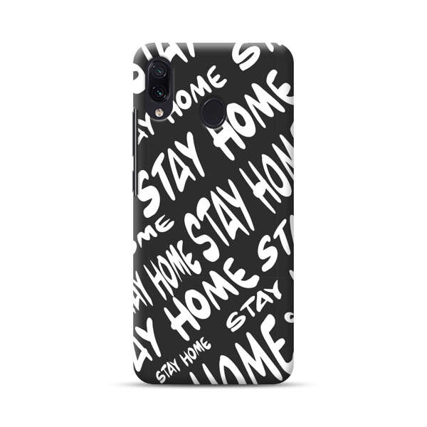 Stay Home Pattern Samsung Galaxy A30 Hard Case