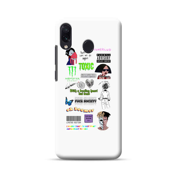 Sticker Collage Edgy Expressive Pop Culture Samsung Galaxy A30 Hard Case