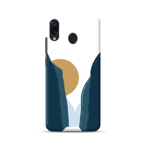 Sunset Between Dark Cliffs Samsung Galaxy A30 Hard Case