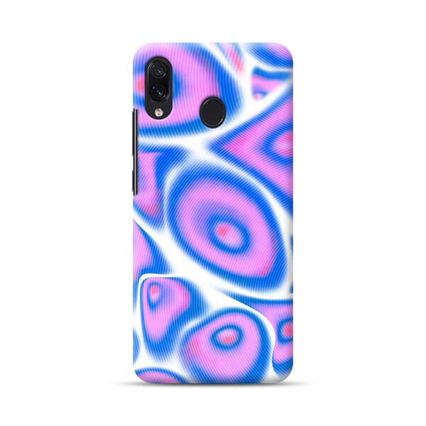 Vibrant Abstract Pink and Blue Swirl Pattern Samsung Galaxy A30 Hard Case