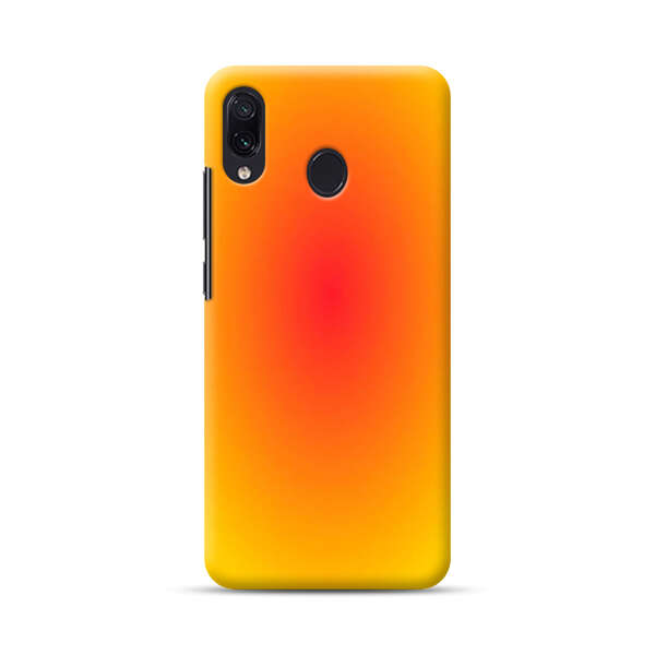 Vibrant Red Focal Point with Yellow Gradient Background Samsung Galaxy A30 Hard Case