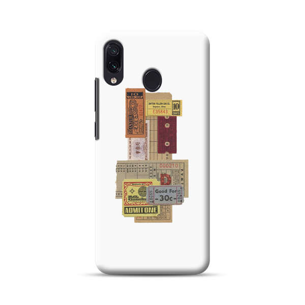 Vintage Admission and Raffle Tickets Collage Samsung Galaxy A30 Hard Case