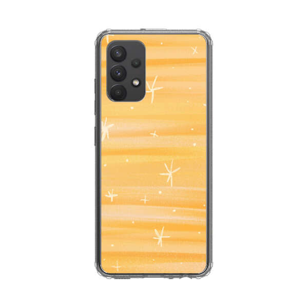 Bright Orange Star Pattern Samsung Galaxy A32 (4G) Case