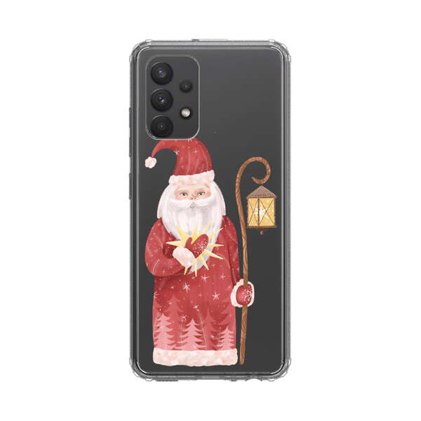 Charming Santa Claus Holding Glowing Heart and Lantern Samsung Galaxy A32 (4G) Case
