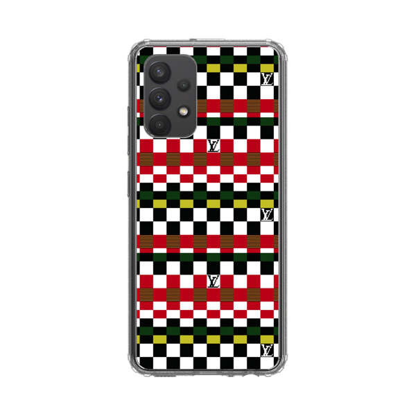 Colorful Checkerboard Stripes Pattern Samsung Galaxy A32 (4G) Case