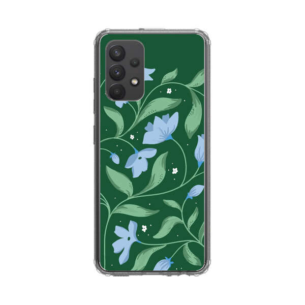 Delicate Blue Floral Illustration Samsung Galaxy A32 (4G) Case