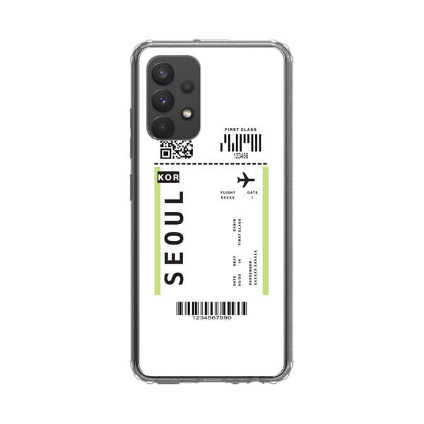 Minimalist Seoul Boarding Pass Samsung Galaxy A32 (4G) Case