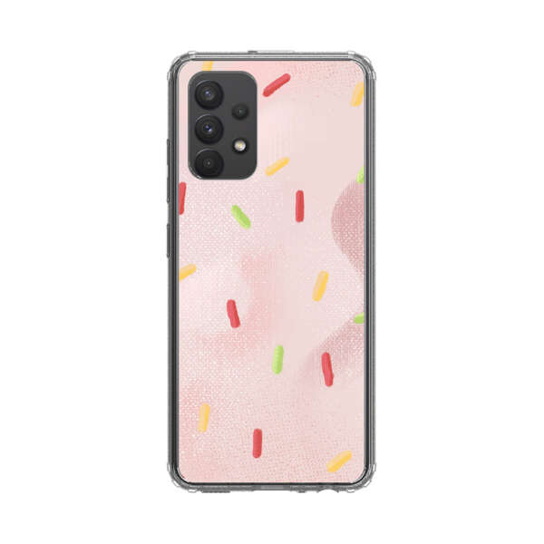 Pastel Pink Sprinkles Pattern Samsung Galaxy A32 (4G) Case