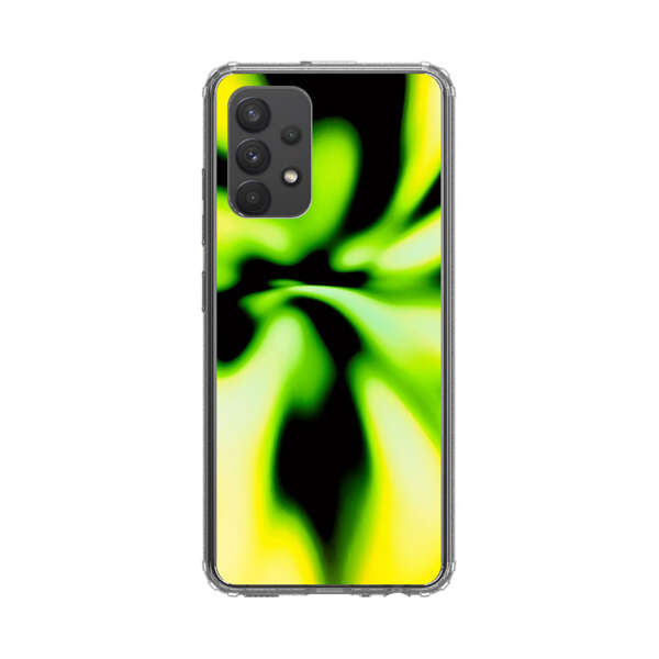 Vibrant Abstract Green and Yellow Swirl Samsung Galaxy A32 (4G) Case