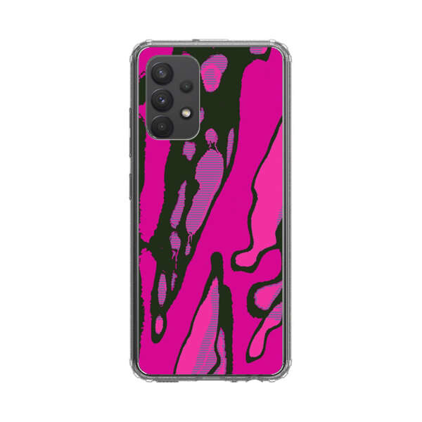 Vibrant Abstract Magenta Black Pattern Samsung Galaxy A32 (4G) Case