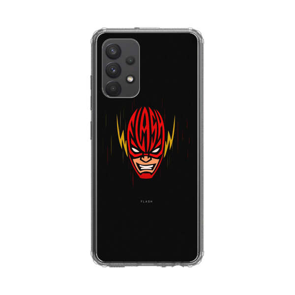 Vibrant Superhero Face with Lightning Bolts Samsung Galaxy A32 (4G) Case