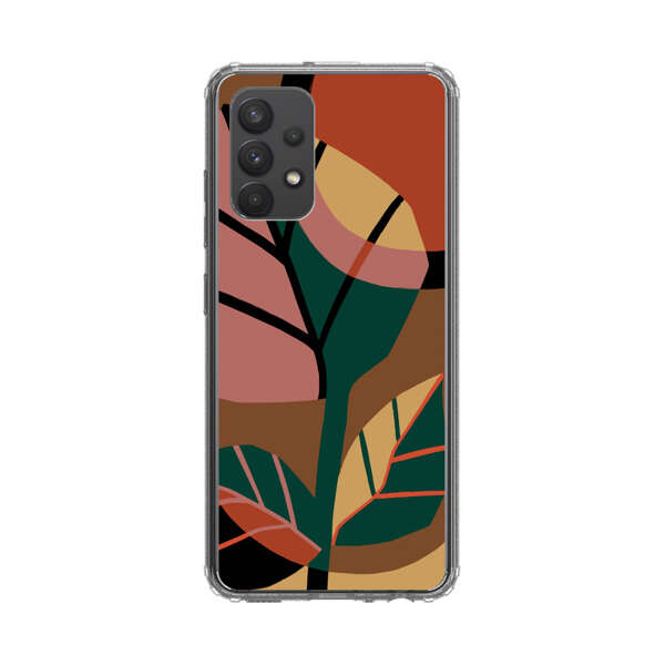 Abstract Geometric Leaves Design Samsung Galaxy A32 5G Case