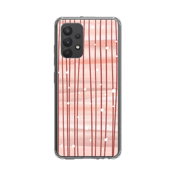 Abstract Vertical Lines Pink Pattern Samsung Galaxy A32 5G Case