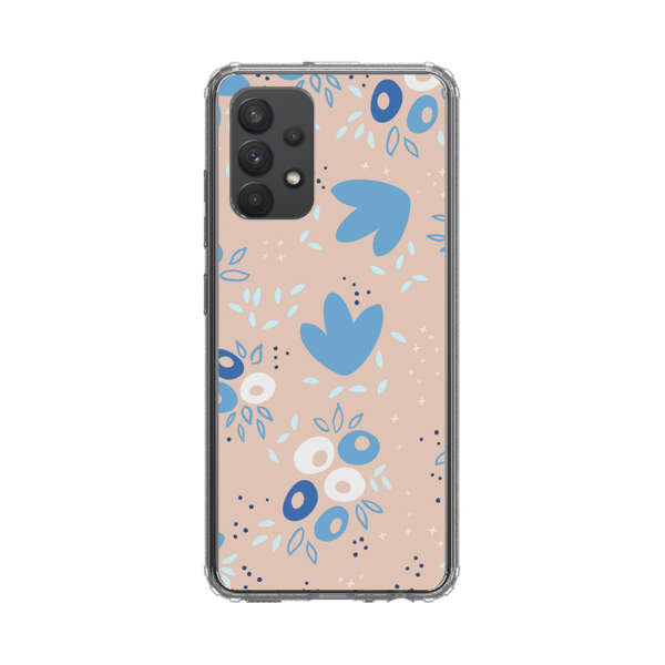 Blue Floral Pattern Samsung Galaxy A32 5G Case