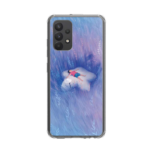 Child Relaxing in Dreamy Field Samsung Galaxy A32 5G Case