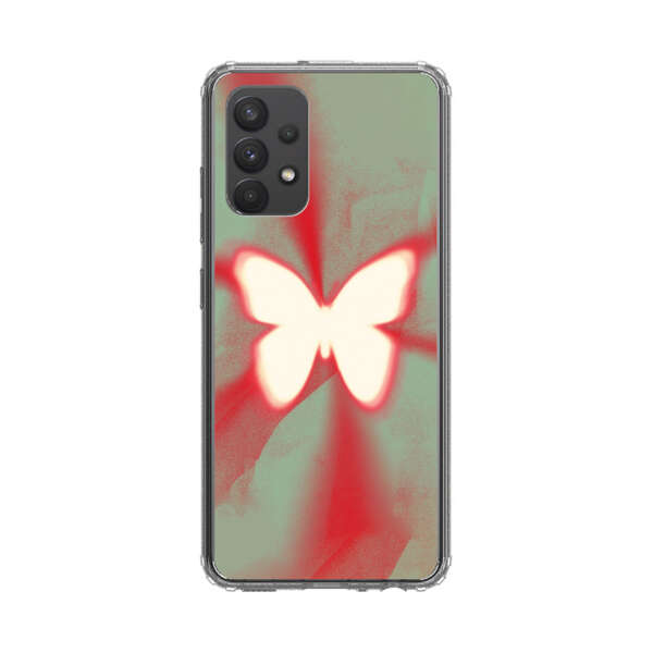 Glowing White Butterfly Abstract Radiant Design Samsung Galaxy A32 5G Case