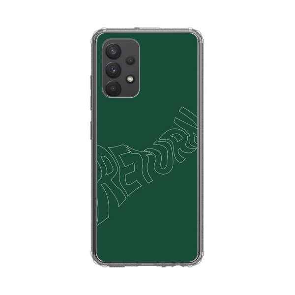 Minimalist Green Wavy Return Text Samsung Galaxy A32 5G Case