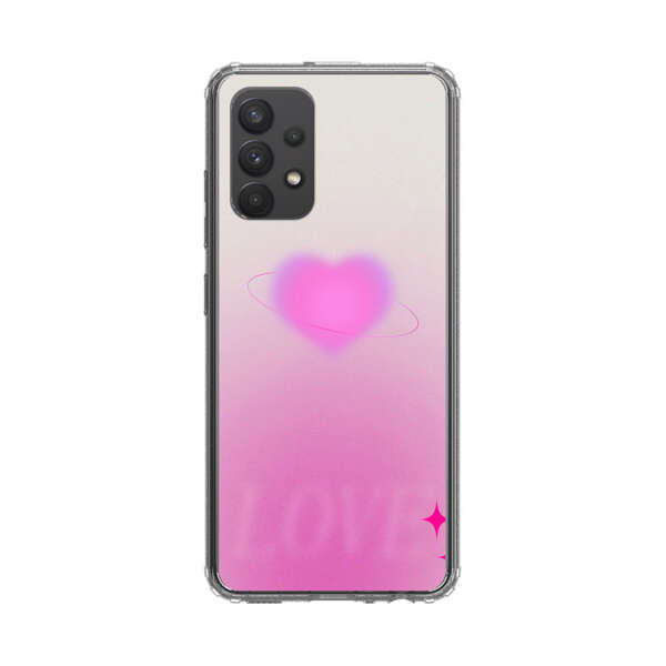 Pink Glowing Heart Love Sparkle Samsung Galaxy A32 5G Case