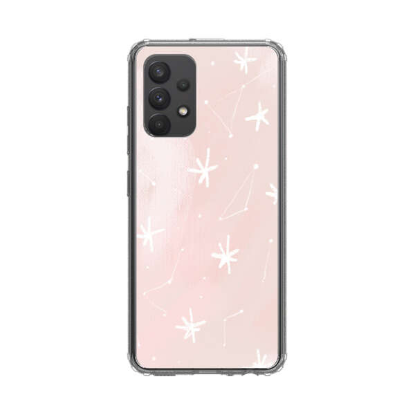 Pink Stars and Constellation Pattern Samsung Galaxy A32 5G Case