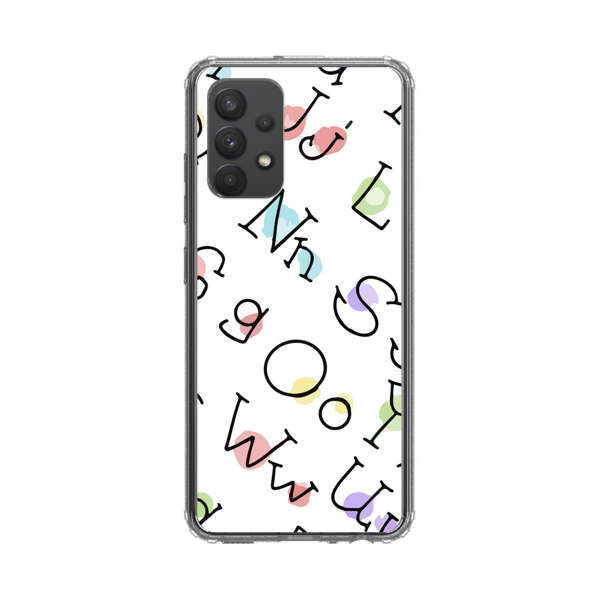 Playful Alphabet Pattern with Colorful Letters Samsung Galaxy A32 5G Case