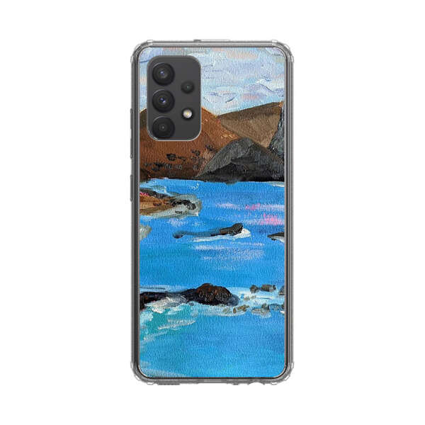 Rocky Coastline Ocean Painting Samsung Galaxy A32 5G Case
