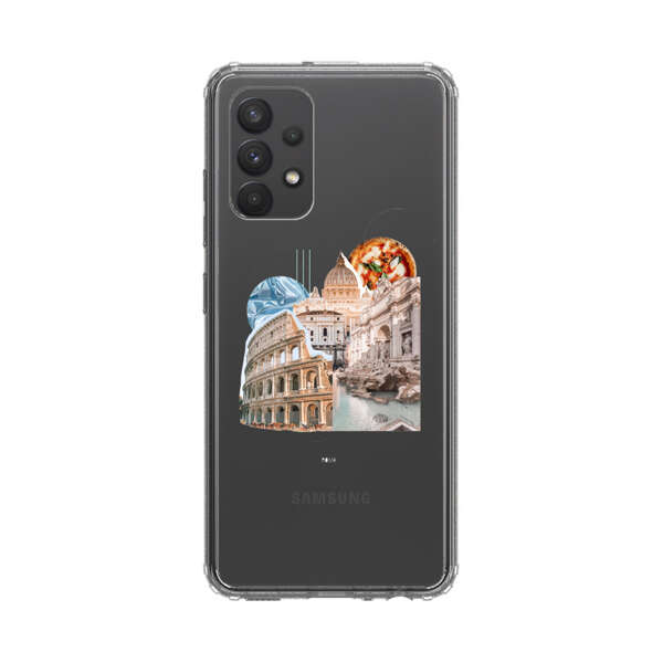 Rome Landmarks with Pizza Samsung Galaxy A32 5G Case