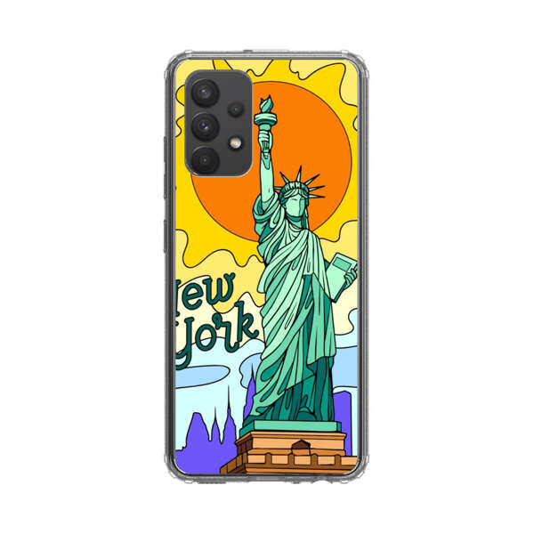 Statue of Liberty New York Artistic Sun Samsung Galaxy A32 5G Case