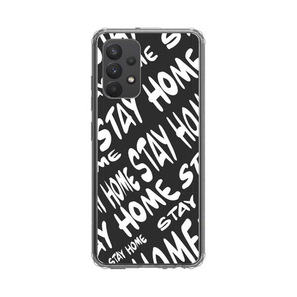 Stay Home Pattern Samsung Galaxy A32 5G Case