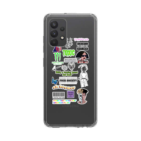 Sticker Collage Edgy Expressive Pop Culture Samsung Galaxy A32 5G Case