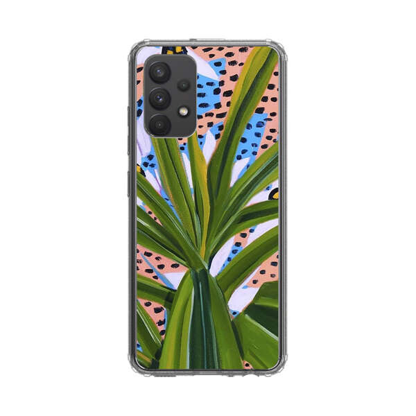 Tropical Leaves Abstract Pattern Samsung Galaxy A32 5G Case