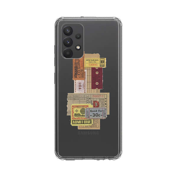 Vintage Admission and Raffle Tickets Collage Samsung Galaxy A32 5G Case