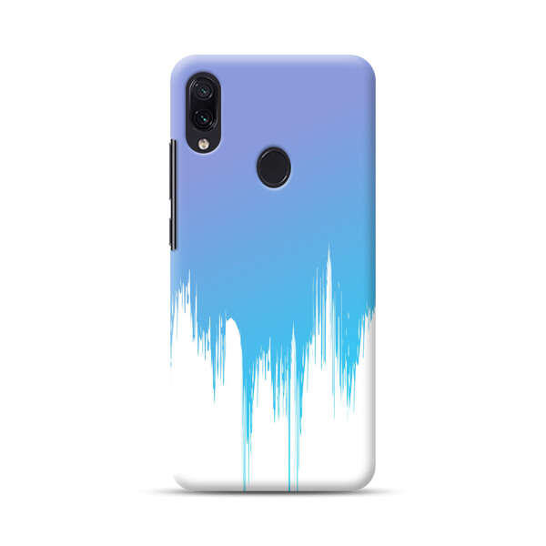 Abstract Blue and Purple Dripping Paint Samsung Galaxy A40 Hard Case