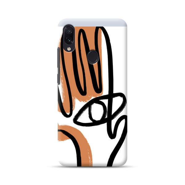 Abstract Minimalist Hand with Eye Samsung Galaxy A40 Hard Case