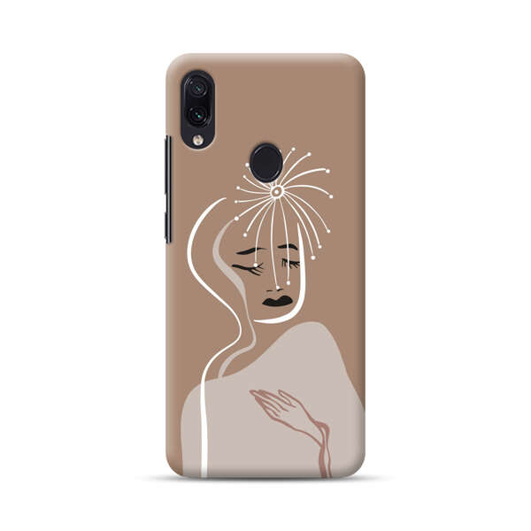 Artistic Abstract Portrait with Serene Face Samsung Galaxy A40 Hard Case