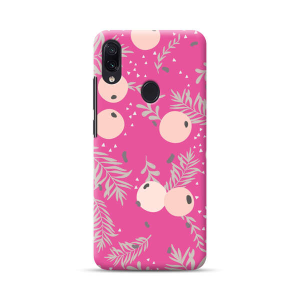 Berries Floral Pattern Pink Background Samsung Galaxy A40 Hard Case