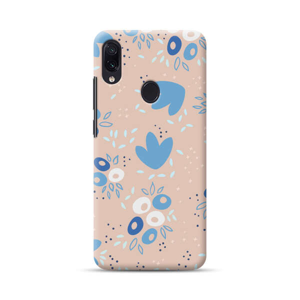 Blue Floral Pattern Samsung Galaxy A40 Hard Case