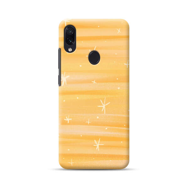 Bright Orange Star Pattern Samsung Galaxy A40 Hard Case